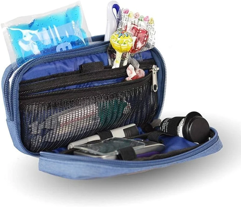 Großes Diabetes-Etui in Jeansblau | Bitone Blau
