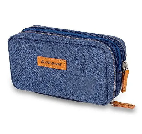 Großes Diabetes-Etui in Jeansblau | Bitone Blau