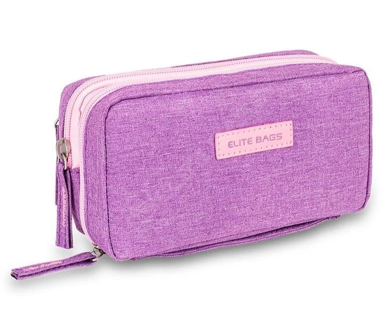 Lila Diabetes-Organizer-Tasche