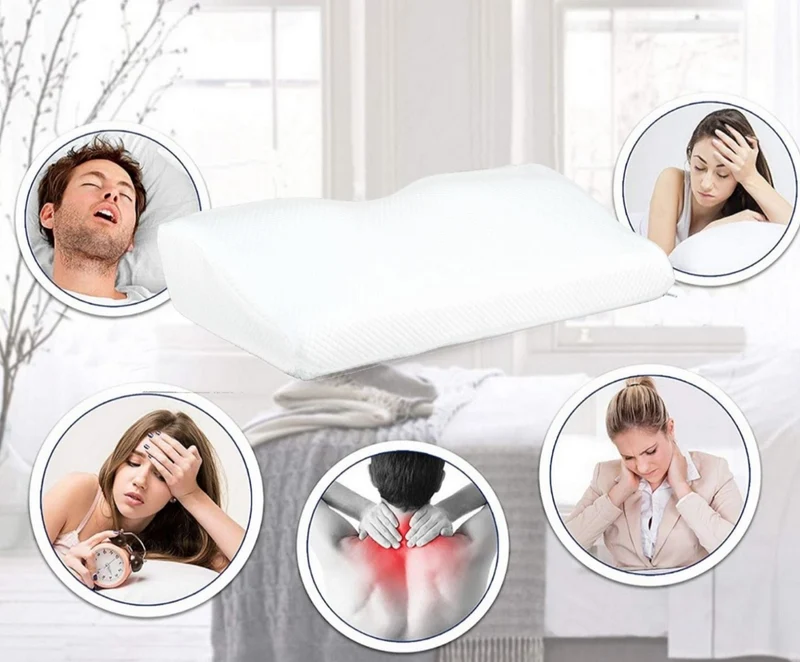 Ergonomisches Viskoelastisches Nackenkissen | Erholende Ruhe