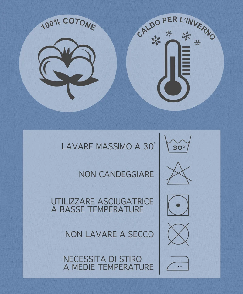 Lenzuolo Sotto in Flanella di Cotone Felpata con Angoli Elasticizzati Anti-Pilling Invernale Il Gruppone