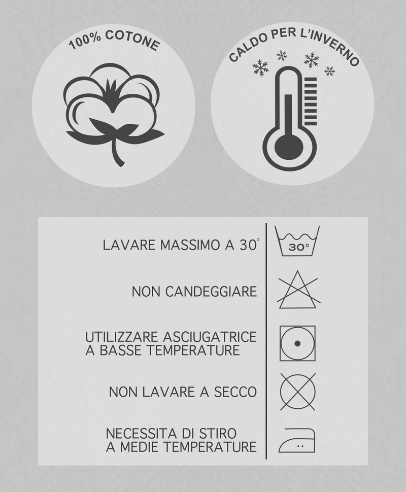 Lenzuolo Sotto in Flanella di Cotone Felpata con Angoli Elasticizzati Anti-Pilling Invernale Il Gruppone