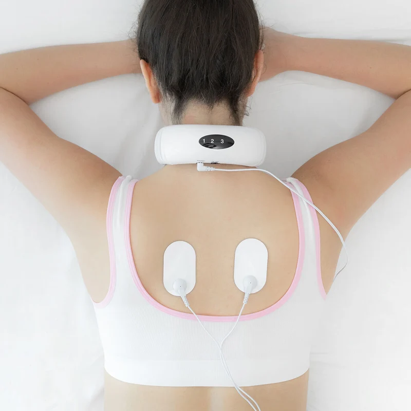 Pack Masajeador de Cuello y Espalda Electromagnético y Loción Corporal Reafirmante Rice Joyfirm 250 ml InnovaGoods