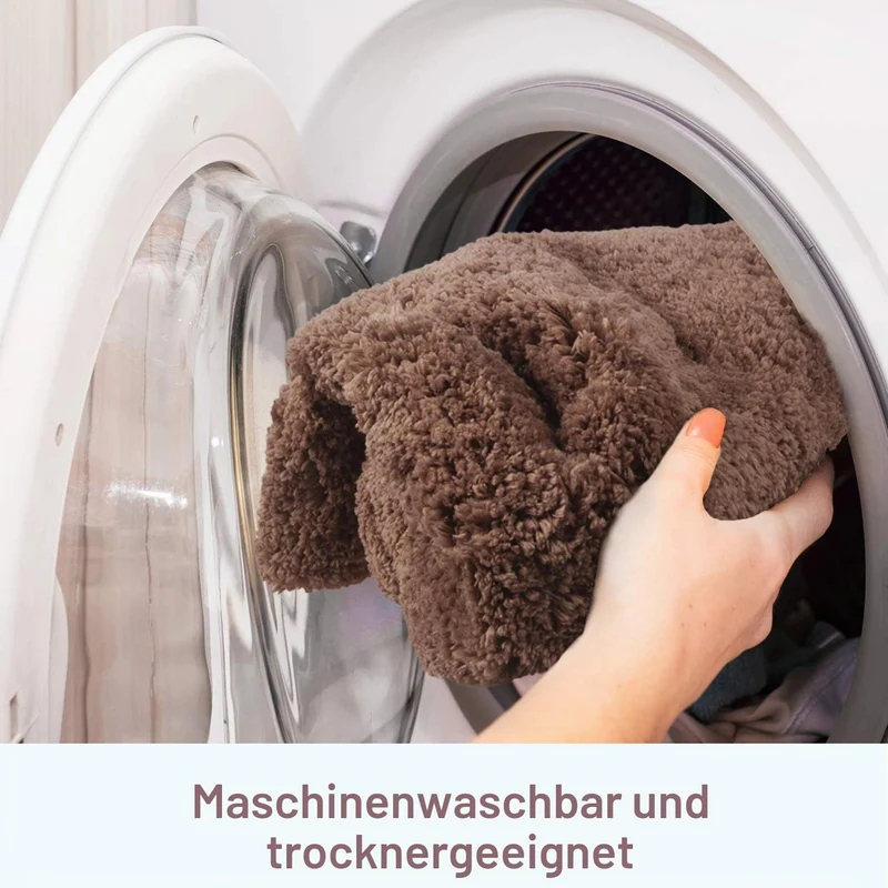 FCSDETAIL rutschfeste, Hochflor Badteppiche 50 x 80 cm, Maschinenwaschbare Badematte, Badvorleger mi