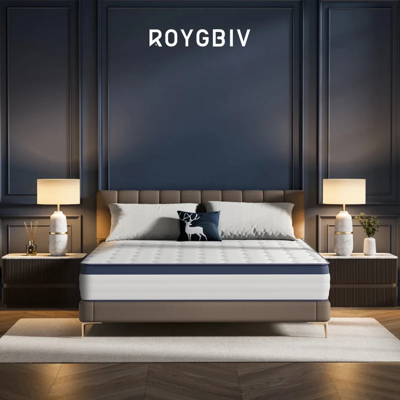ROYGBIV MT03 Premium 25CM Hybrid-Matratze | 7-Zonen Orthopädischer Schlafkomfort