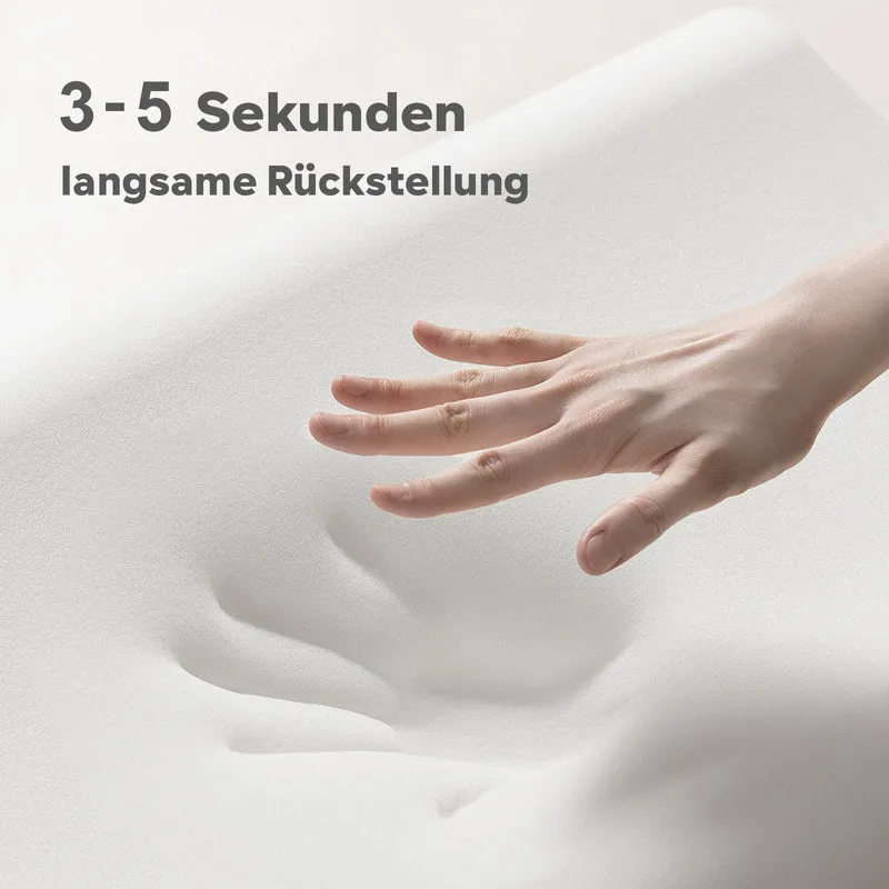 ROYGBIV Memory-Schaum Nackenstützkissen 60×38 cm, 3-Zonen-Höhe 10/7/12 cm, für Rücken-, Seiten- & Bauchschläfer, atmungsaktiv, waschbarer Bezug