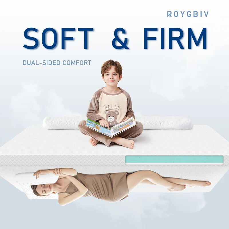 ROYGBIVROYGBIV Matratzen Topper- Gel Topper mit H2/H3 Härte für Komfort und Druckentlastung, 7 cm Höhedruckentlastend, hypoallergen, Weiß