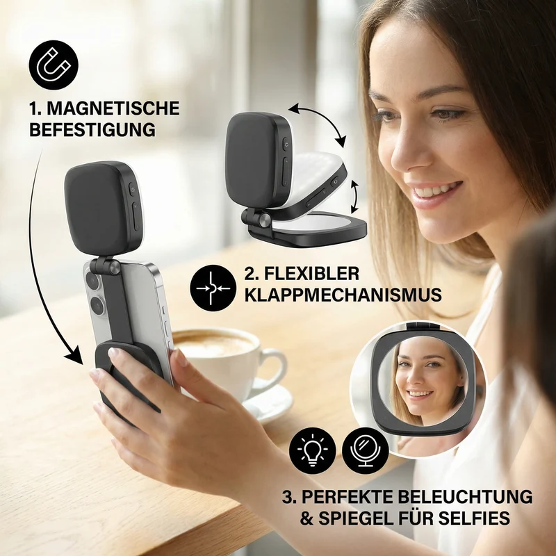 LUMIGLOW Pro – Magnetisches LED-Licht für Smartphones