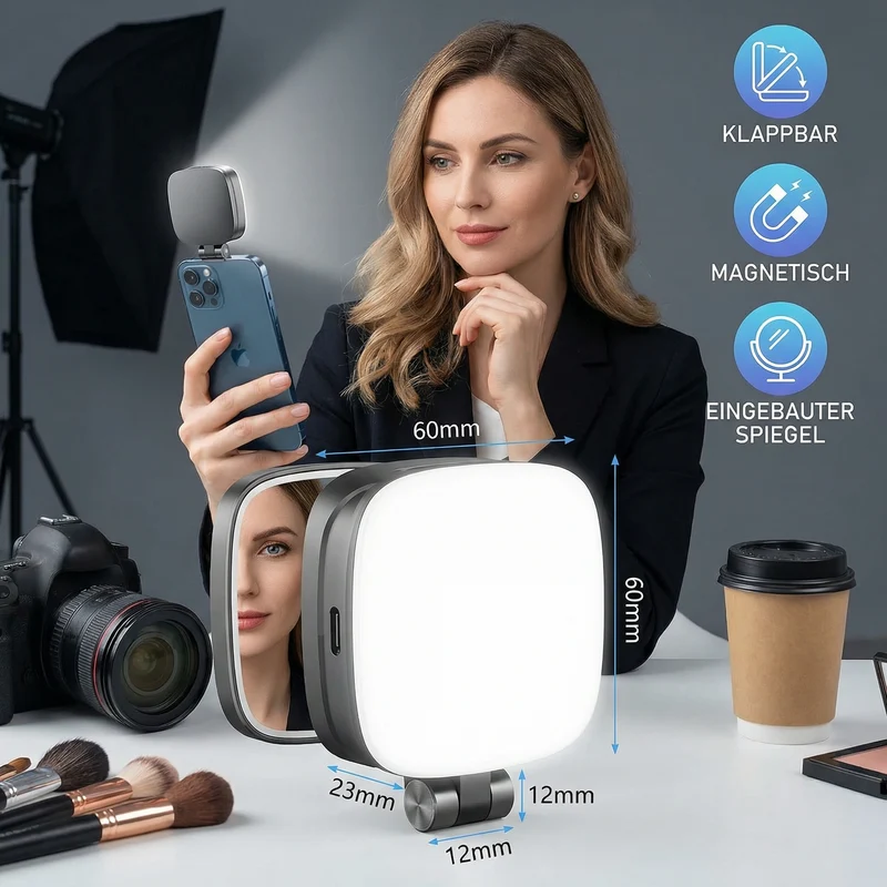 LUMIGLOW Pro – Magnetisches LED-Licht für Smartphones