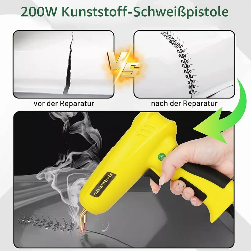 200W Kunststoff Schweissgerät,Auto Kunststoff Reparatur Set,Heisshefter