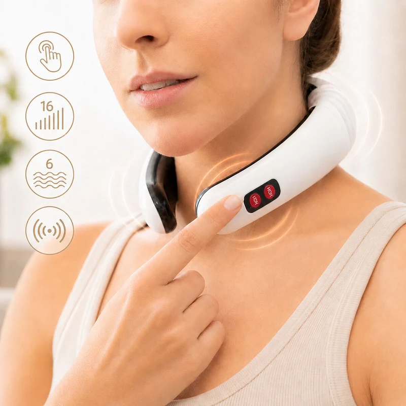 Masajeador de Cuello y Espalda Electromagnético Calmagner InnovaGoods