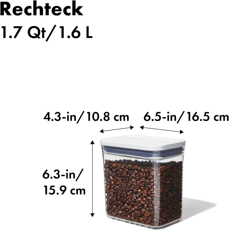 OXO Good Grips POP-Behälter – luftdichte, stapelbare Aufbewahrungsbox mit Deckel für Lebensmittel –