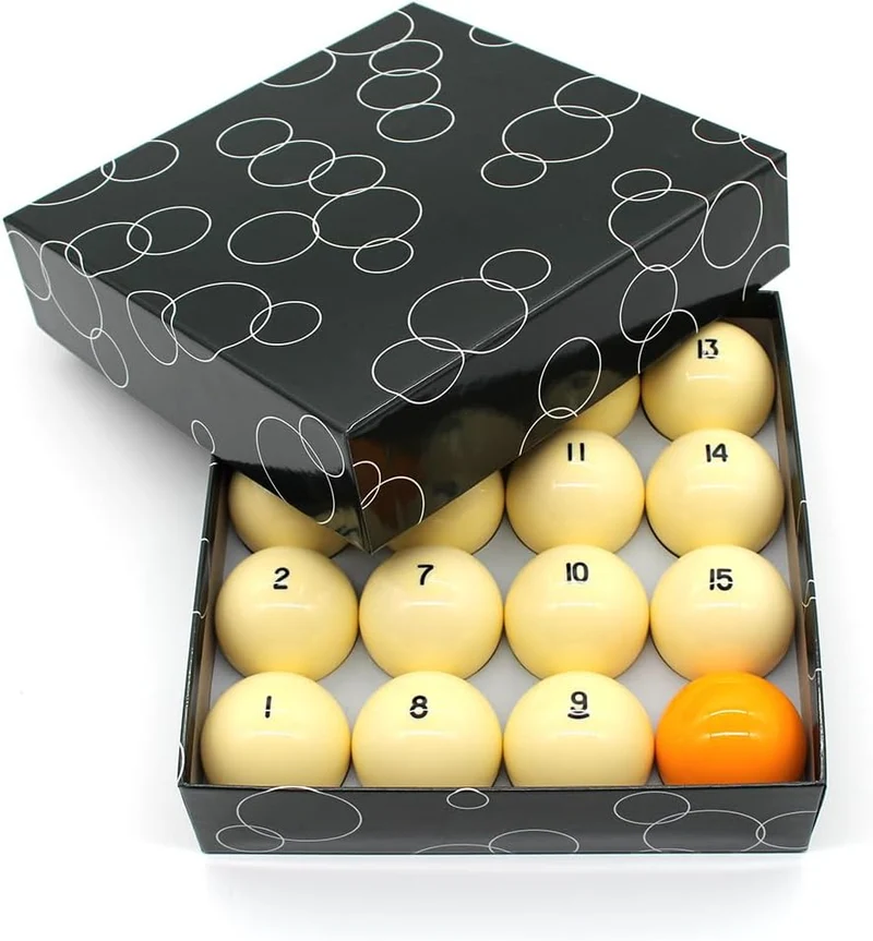 Billard Kugelset Billardkugeln Premium, Russische Pyramide, 68mm, Gelbe/Rote Breakkugel Gelber Break