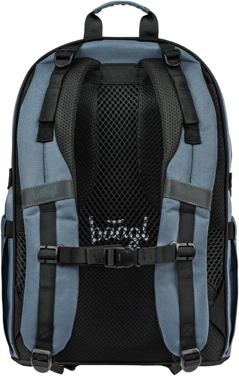 Baagl Schulrucksack Set Jungen 3 Teilig (Skateboard Rucksack, Mäppchen, Sporttasche), Schultasche ab