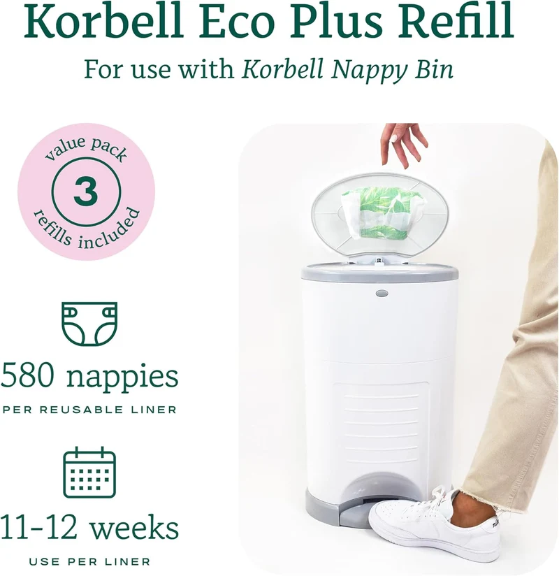 Korbell - Nachfüllpackungen für Windelbehälter Korbell 26 L