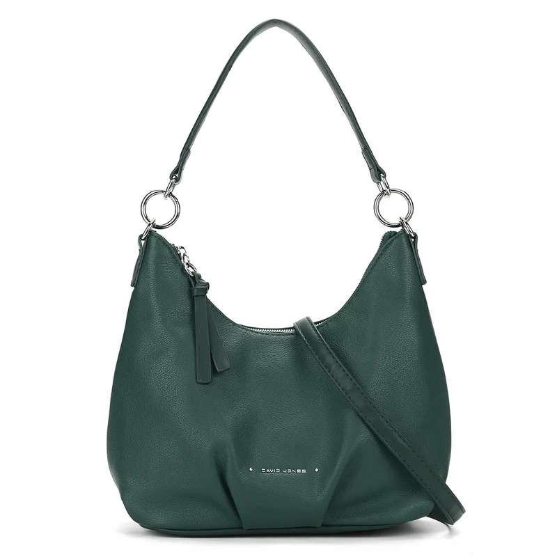 David Jones - Damen Hobo Schultertasche - Mittelgrosse Handtasche PU Weiche Leder - Kleine Shopper T