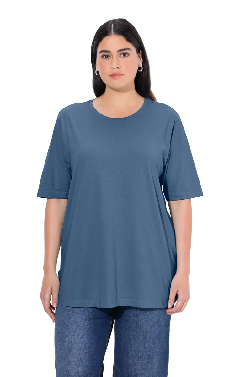 Ulla Popken Damen Slips, 5er-Pack Taillenslip Denimblau 46-48, Denimblau 46-48