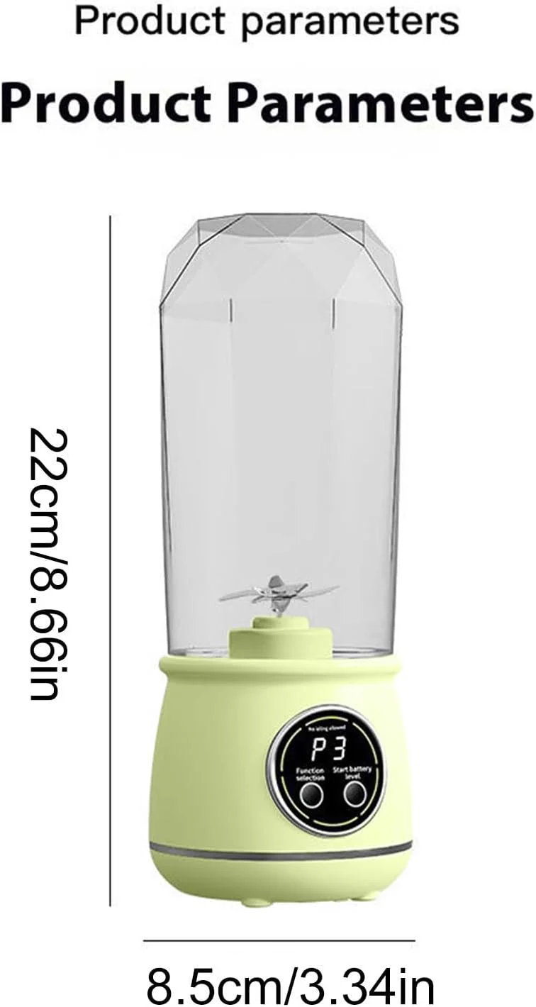 Kabelloser Und Tragbarer Mixer - 550 ml Persönlicher Tragbarer Kabelloser Mini Mixer,Mini Reise Ents