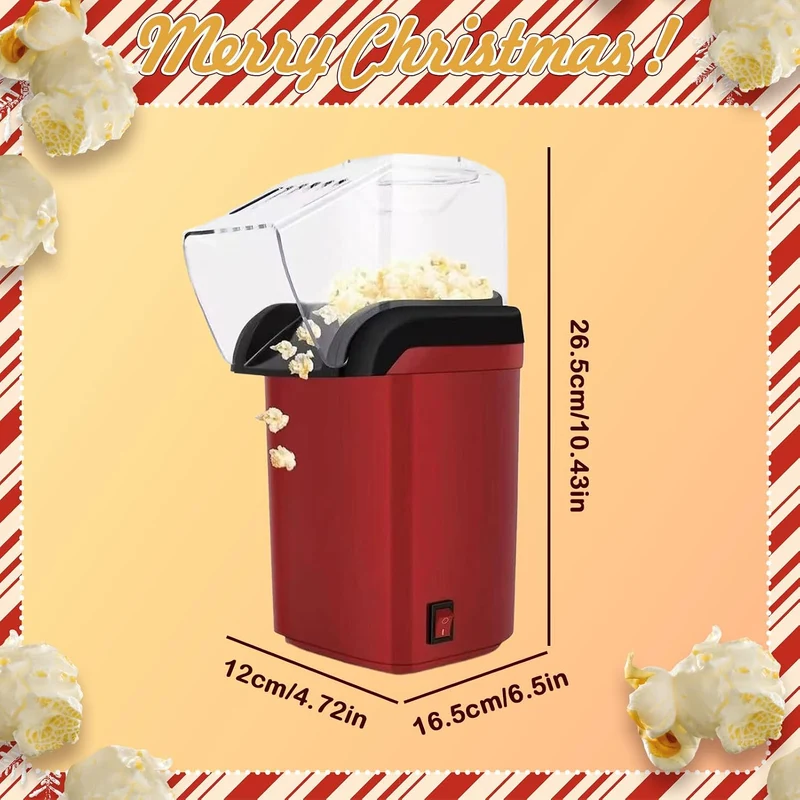 Elektrische Popcornmaschine - Schnelles Popcorn-Gerät Für Bis Zu 2 Liter,Kleine Ausführung - Für Die