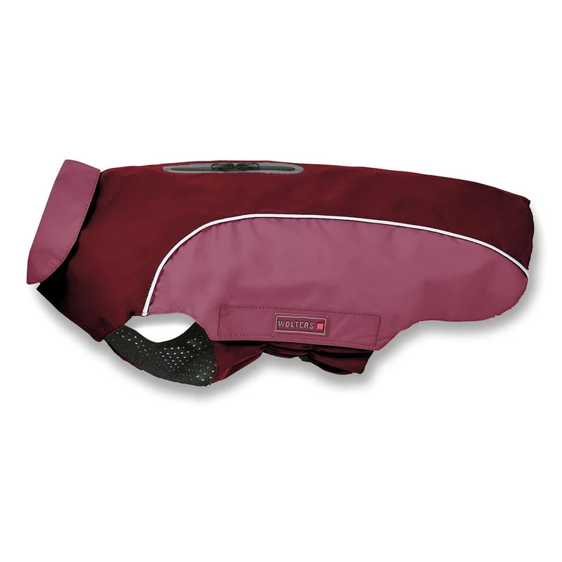 Wolters Regenjacke Easy Rain | Perfekter Schutz bei Regenwetter für Hunde | Farbe Dunkelrot Gr. 36 (