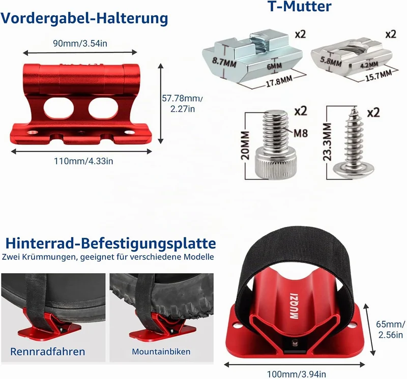 Fahrradgabelhalterung Fahrradblock, MTB Gabelhalterung Fahrrad Vorderradhalter Gabelbefestigungshalt