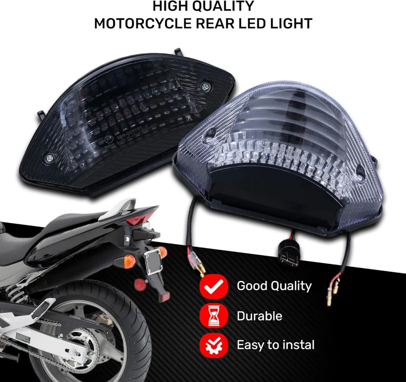 aVDB-moto LED Bremslicht/Rücklicht kompatibel mit HONDA CB900F Hornet 900 2002-2006 Plug & Play mit