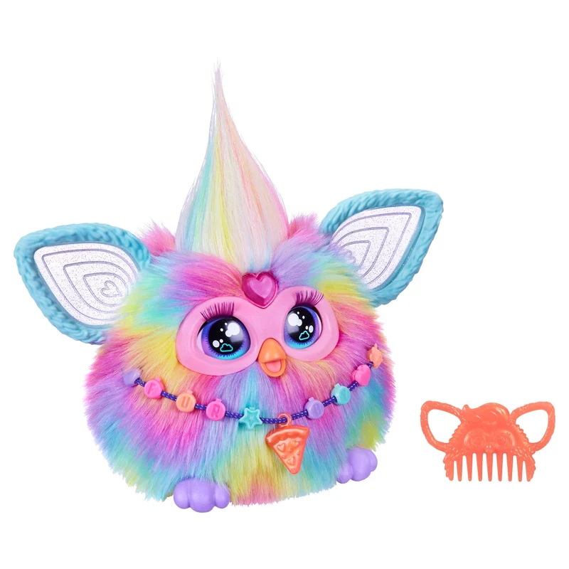 Furby Tie Dye, 15 Mode-Accessoires, interaktive Plüschtiere für 6-jährige Mädchen & Jungen & Up, Spr