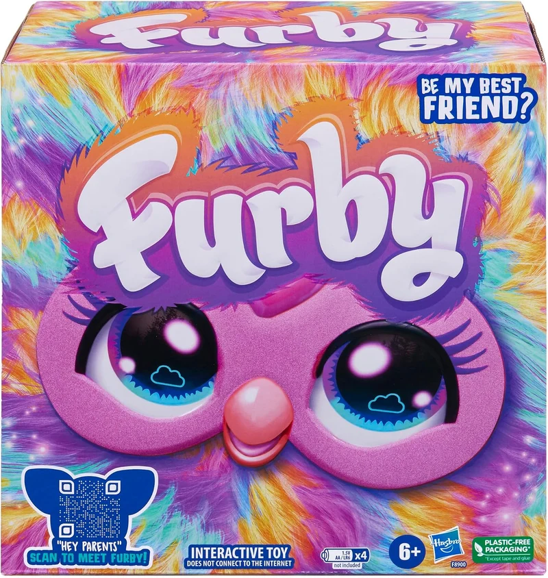 Furby Tie Dye, 15 Mode-Accessoires, interaktive Plüschtiere für 6-jährige Mädchen & Jungen & Up, Spr