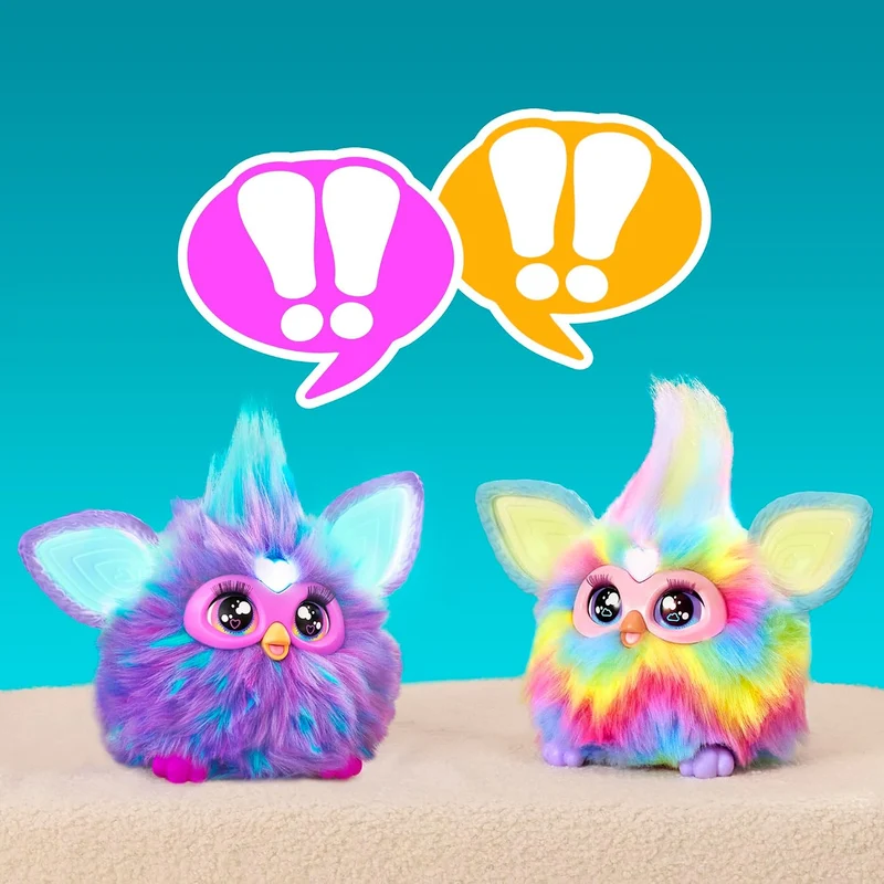 Furby Tie Dye, 15 Mode-Accessoires, interaktive Plüschtiere für 6-jährige Mädchen & Jungen & Up, Spr