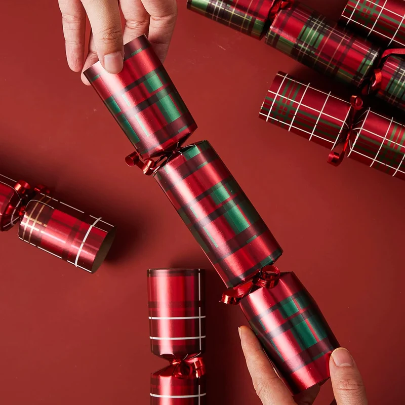 JOYIN 8 Stück 25,4 cm Knallbonbons für Weihnachten Witz und kleinem Geschenk innen, saisonales Feier