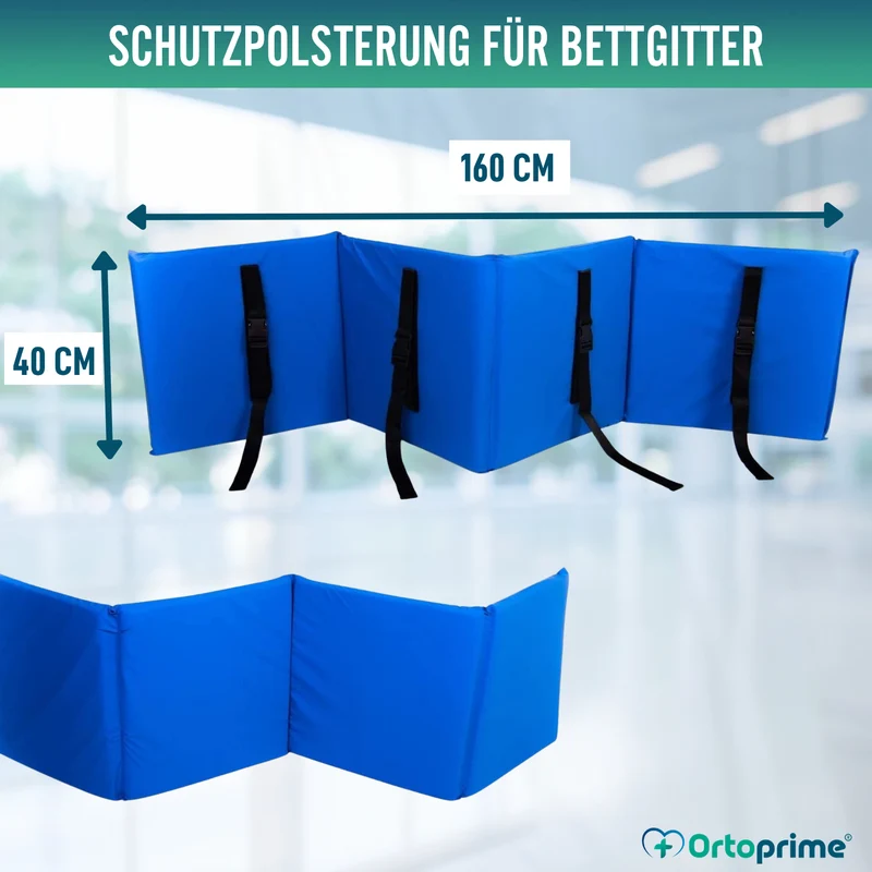 Gepolsterter Bettschutz gegen Stürze