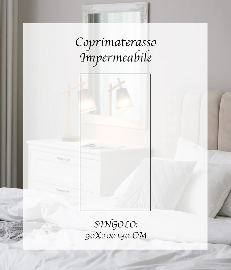 Coprimaterasso Trapuntato Impermeabile Microtraspirante Barriera Liquidi con Angoli Il Gruppone