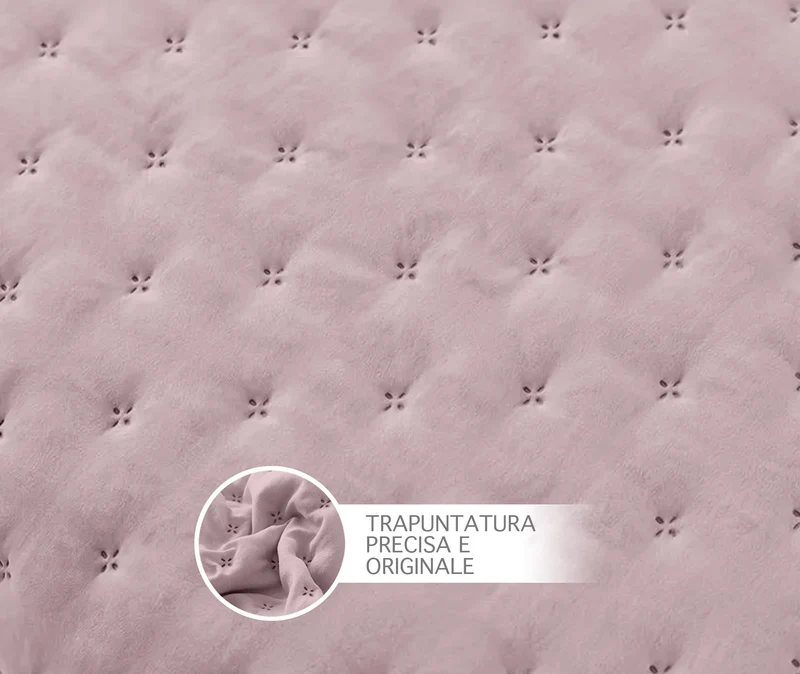 Copriletto Trapuntato Soft Matrimoniale Tinta Unita Leggero Primavera/Estate Sofficissimo Il Gruppone