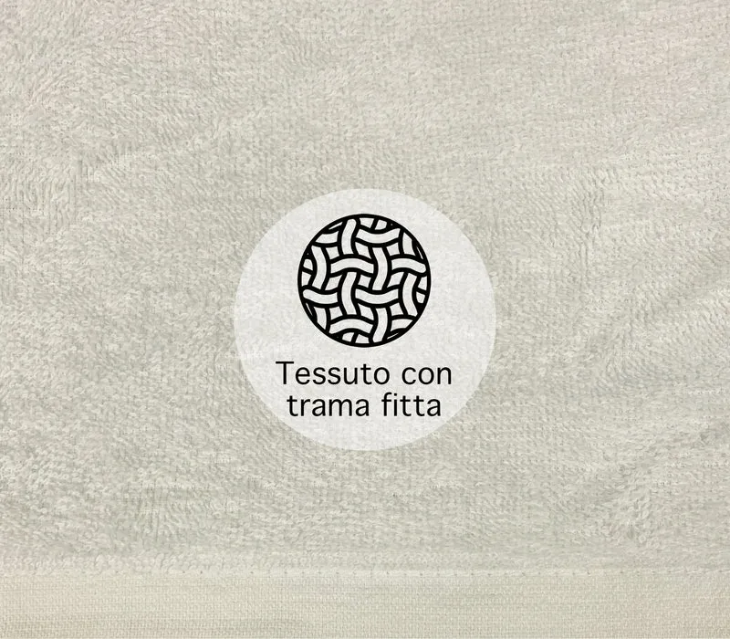 Set 10 Asciugamani Professionali in Spugna di Cotone 50×95 cm Tinta Unita 350 g Il Gruppone