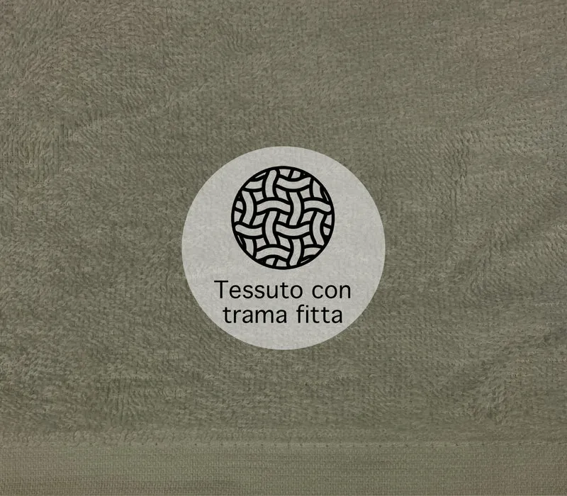 Set 10 Asciugamani Professionali in Spugna di Cotone 50×95 cm Tinta Unita 350 g Il Gruppone