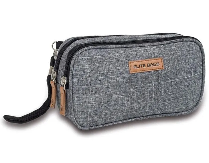 Diabetes-Kühltasche | Zwei-Ton-Grau