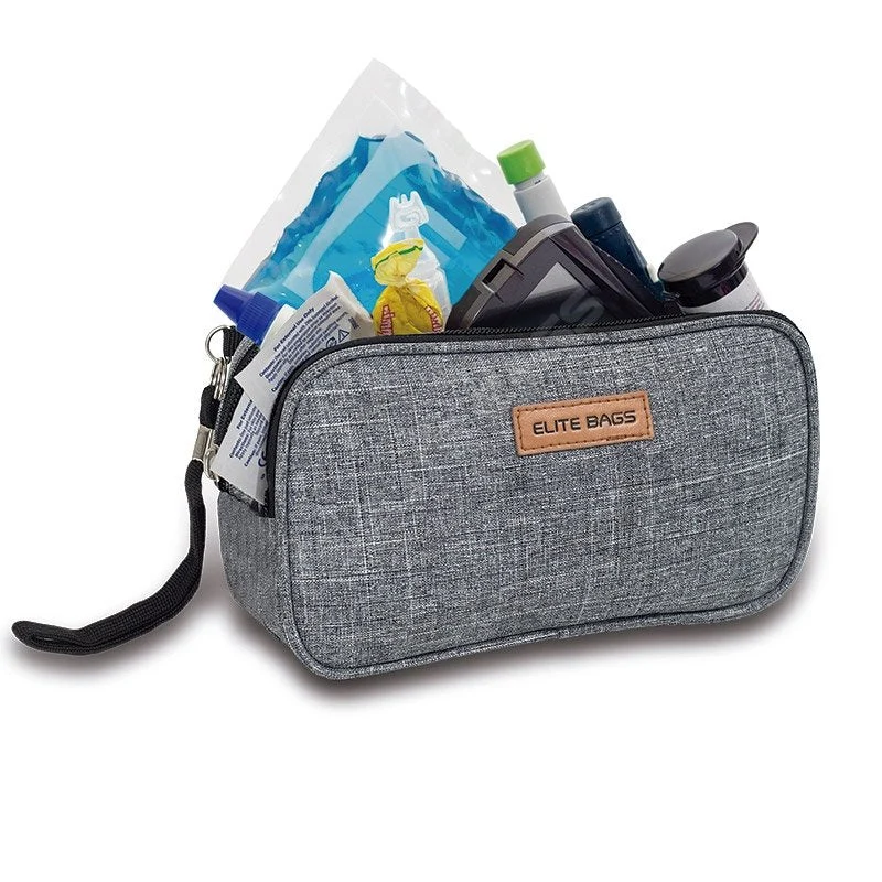 Diabetes-Kühltasche | Zwei-Ton-Grau