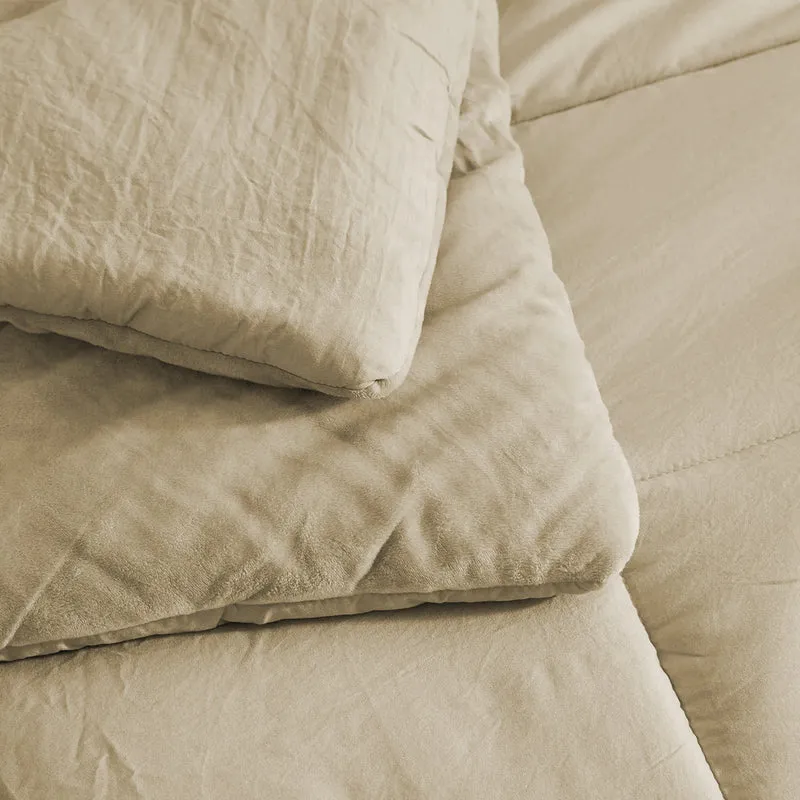Trapunta Invernale in Tessuto Flanellato Effetto Velluto 550 g/mq Il Gruppone