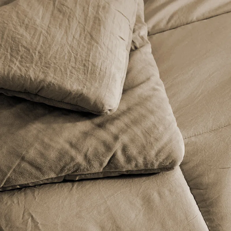Trapunta Invernale in Tessuto Flanellato Effetto Velluto 550 g/mq Il Gruppone
