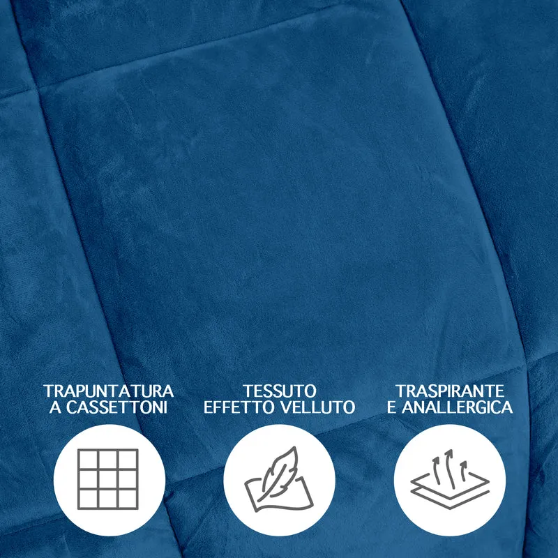 Trapunta Invernale in Tessuto Flanellato Effetto Velluto 550 g/mq Il Gruppone