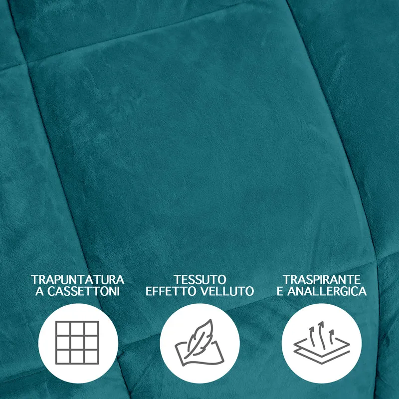 Trapunta Invernale in Tessuto Flanellato Effetto Velluto 550 g/mq Il Gruppone