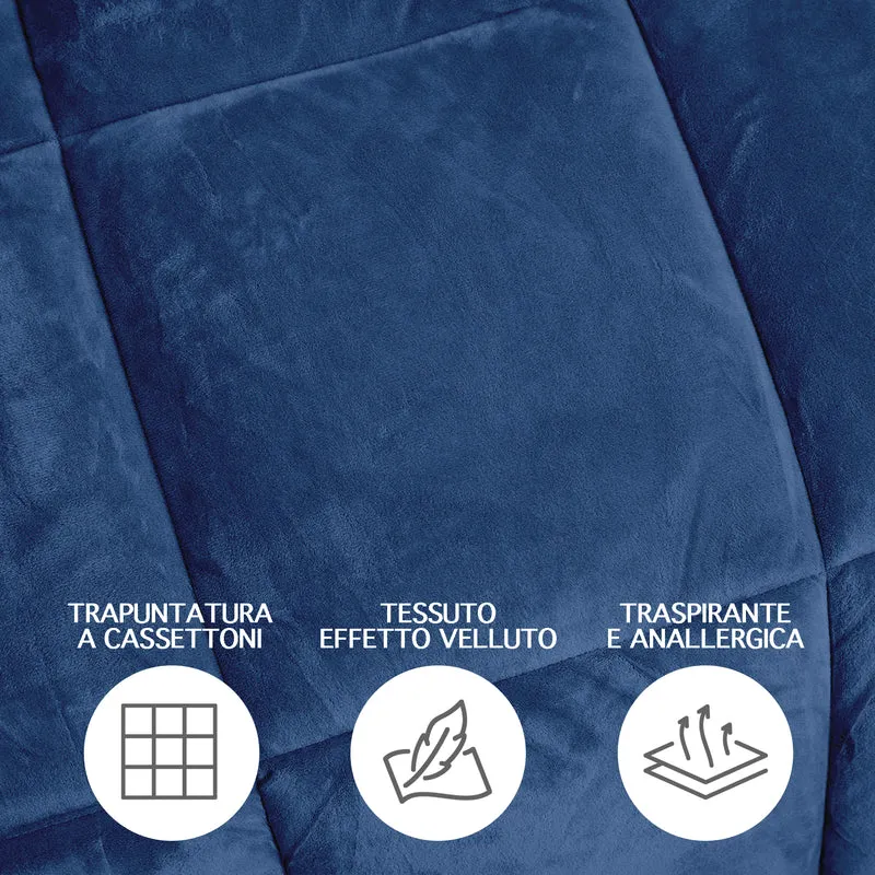 Trapunta Invernale in Tessuto Flanellato Effetto Velluto 550 g/mq Il Gruppone