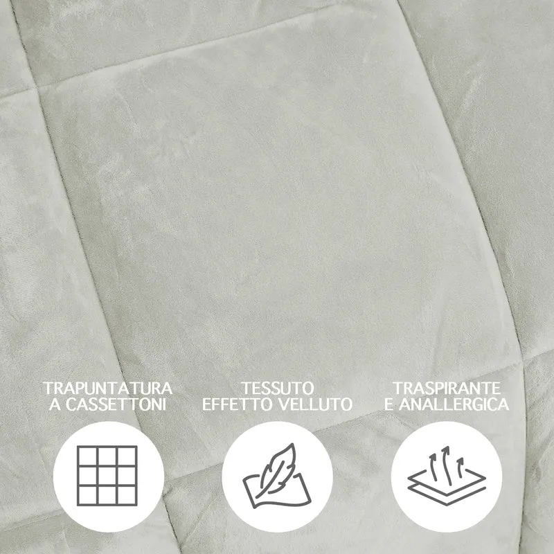 Trapunta Invernale in Tessuto Flanellato Effetto Velluto 550 g/mq Il Gruppone