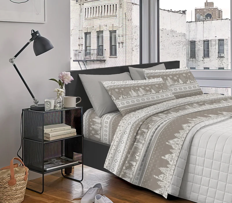 Completo Letto in Calda Flanella Morbida Anti-Pilling Made in Italy Il Gruppone