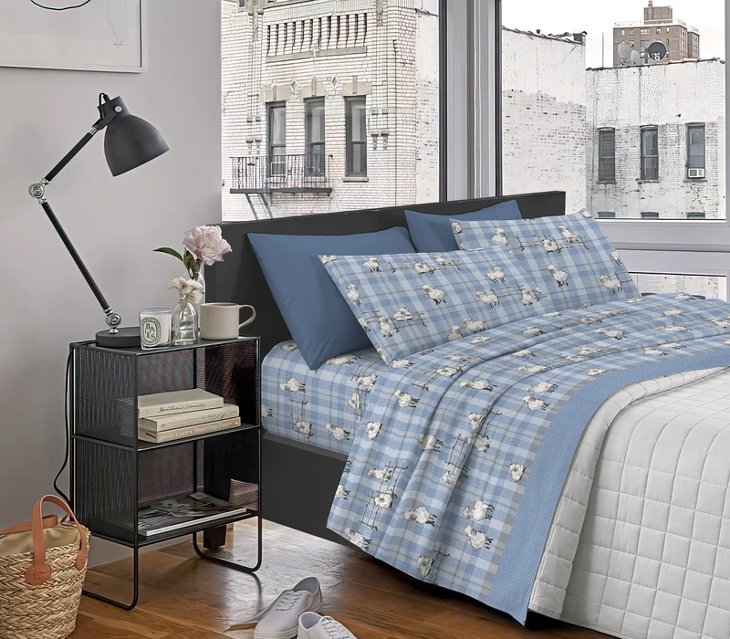 Completo Letto in Calda Flanella Morbida Anti-Pilling Made in Italy Il Gruppone