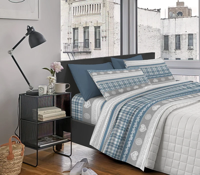 Completo Letto in Calda Flanella Morbida Anti-Pilling Made in Italy Il Gruppone