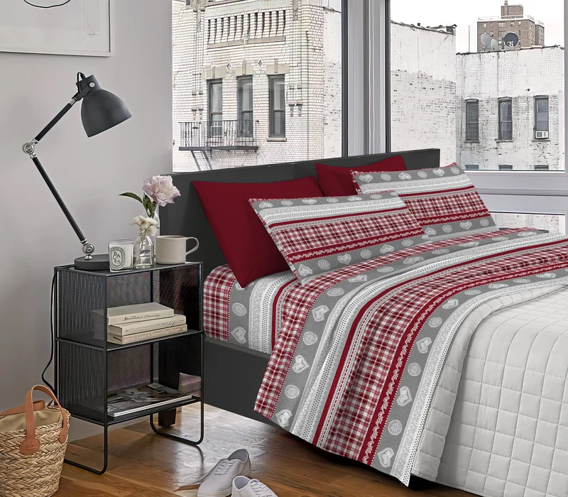 Completo Letto in Calda Flanella Morbida Anti-Pilling Made in Italy Il Gruppone