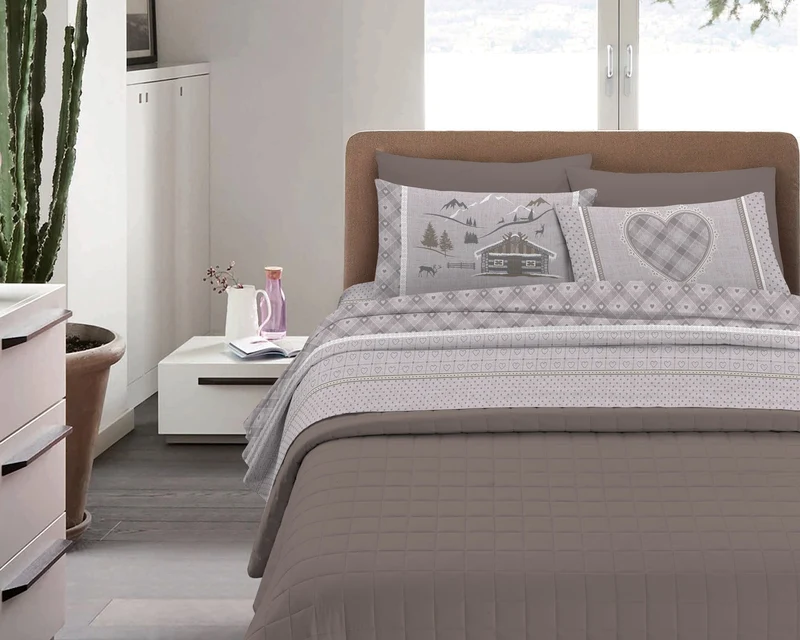 Completo Letto in Flanella Calda e Morbida Anti-Pilling Il Gruppone