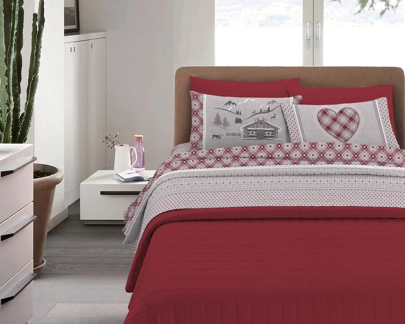 Completo Letto in Flanella Calda e Morbida Anti-Pilling Il Gruppone