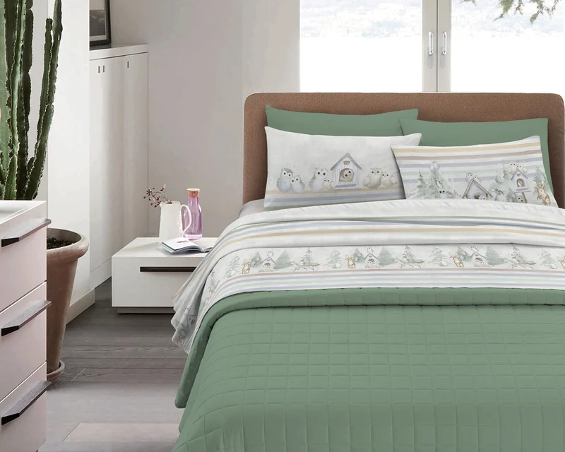 Completo Letto in Flanella Calda e Morbida Anti-Pilling Il Gruppone